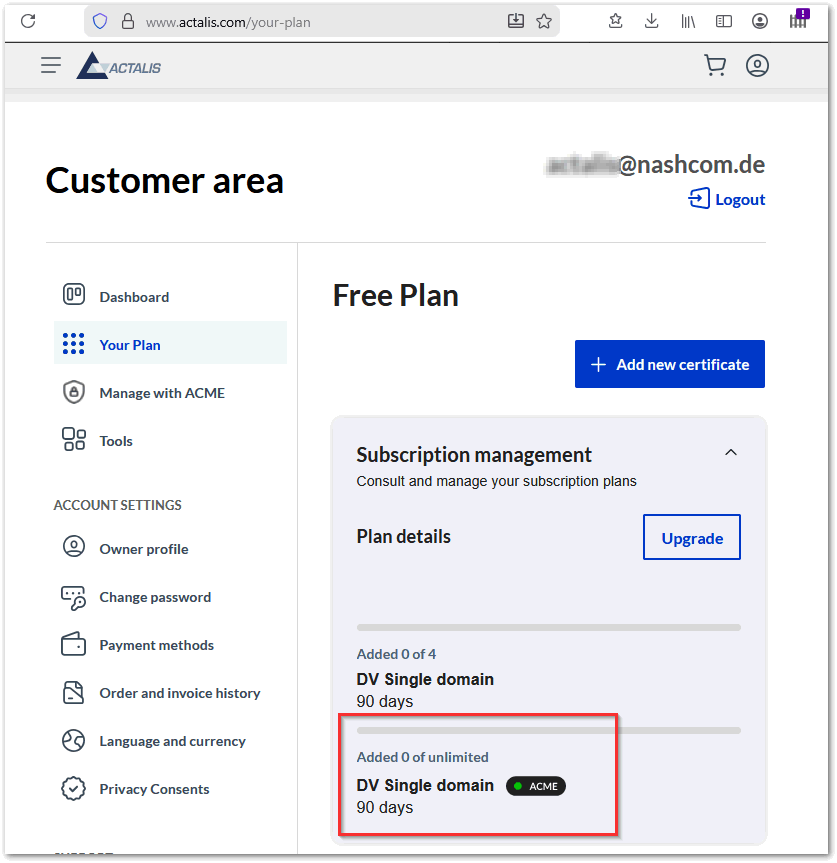 Image:Actalis Free Italian ACME CA for single host certificates