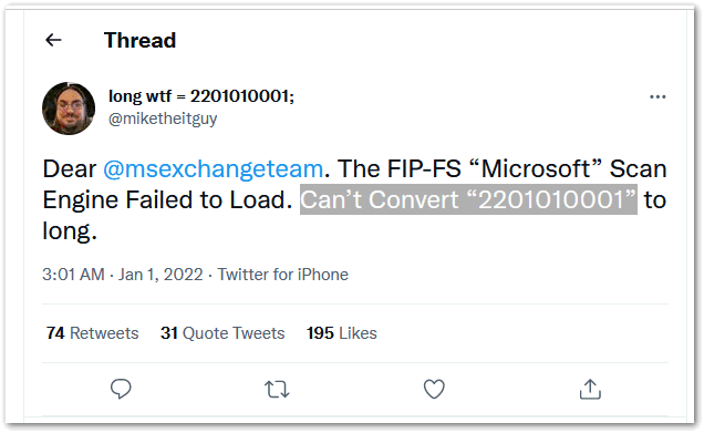 Image:Critical Exchange on Prem issue: Check your servers ASAP -- Malware agent fails to load in 2022 -- FIP-FS-"Microsoft" Scan Engine Failed to Load