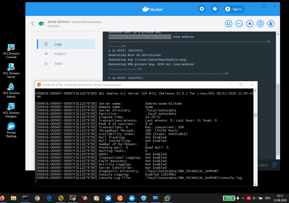 Image:Docker,  WSL and VMware Workstation running at the same time on Windows 10 