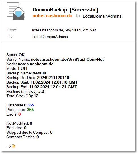 Image:Domino Backup customized and centralized logging