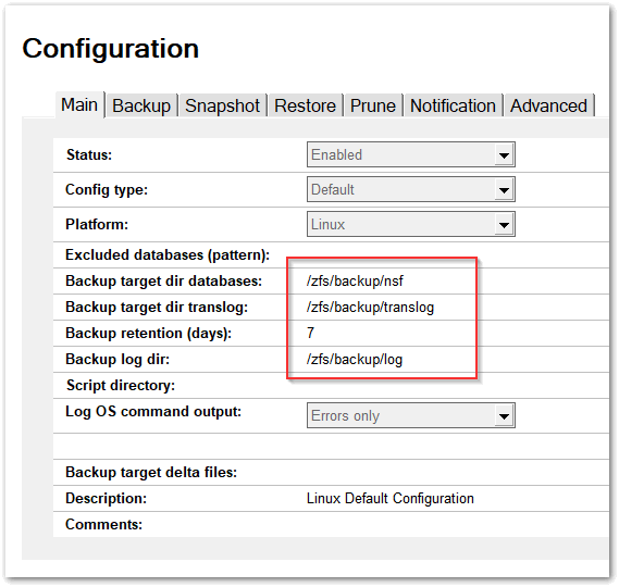 Image:Domino backup using a ZFS target in production