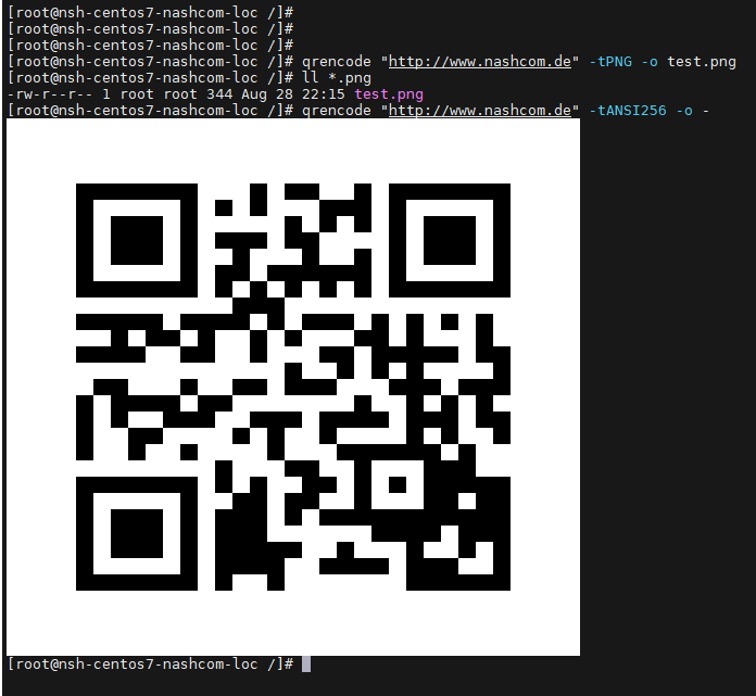 Image:Generate QR Codes on your local Linux machine