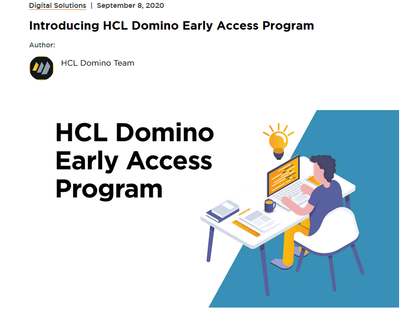 Image:Hot news: HCL Domino V12 Early Access Program