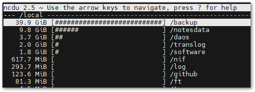 Image:How to find out what is eating my disk space on Linux?