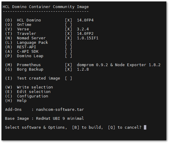 Image:How to update Domino when running in a container?