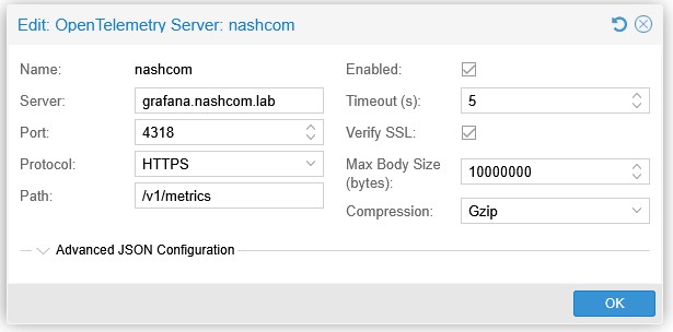 Image:Push Proxmox statistics into Grafana Prometheus