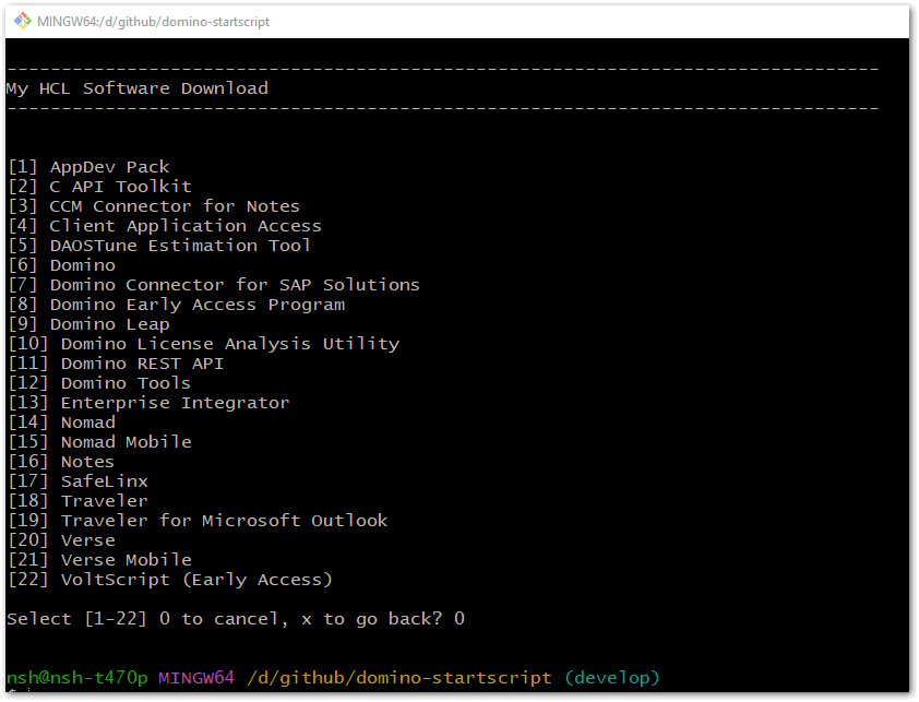 Image:Running the Domino Download script on Windows