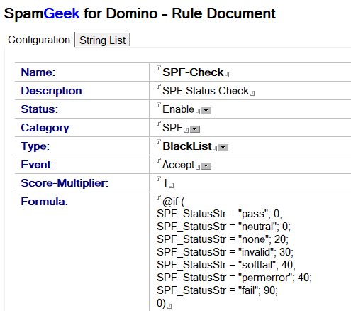 Image:SPF check with SpamGeek on Linux