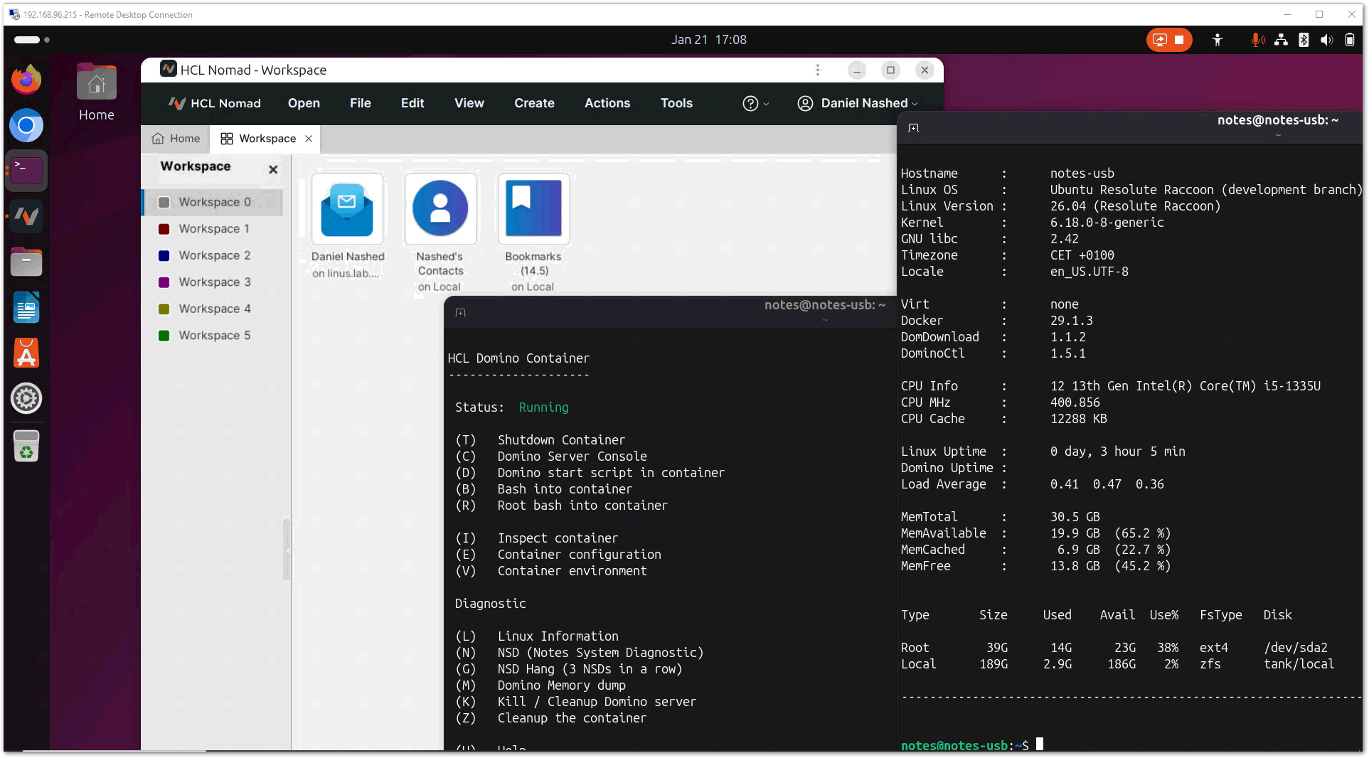 Image:Ubuntu Desktop is pretty cool and supports RDP - what? really?