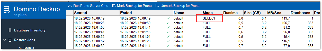 Image:Use Domino Backup to take a snapshot of a database to use it on another machine