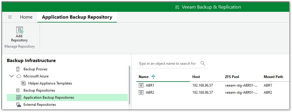 Image:Veeam Backup 13.1  Application Repositories perfect fit for Domino Backup