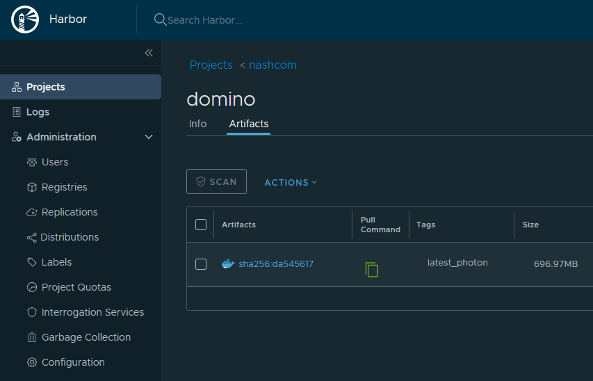 Image:VMware Habor Registry for Images and Helm Charts