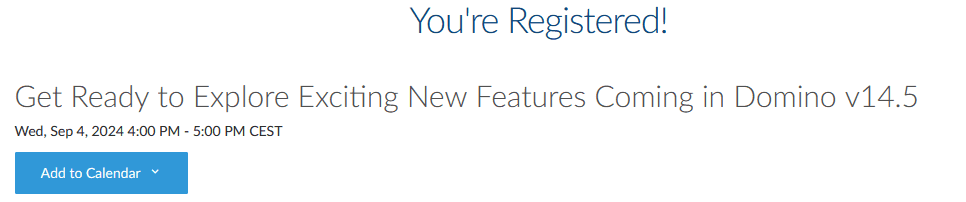 Image:Webinar September 4 - Get Ready to Explore Exciting New Features Coming in Domino v14.5